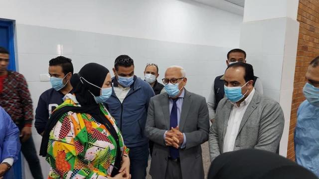 محافظ بورسعيد يتفقد أعمال تجهيز مستشفى الصدر لاستقبال  حالات كورونا