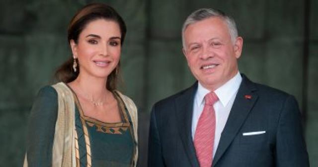 الملك عبد الله الثانى والملكة رانيا