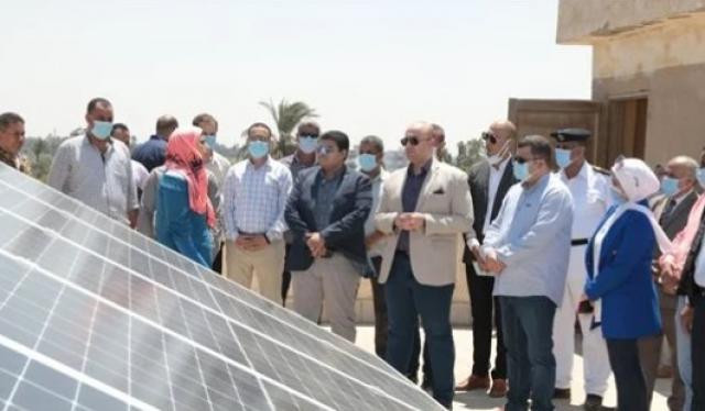 6محطات جديدة لتوليد الكهرباء من الطاقة الشمسية بمدينة ببا في بني سويف