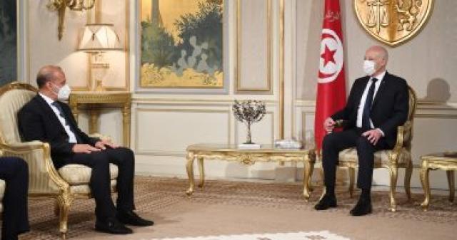 عضو المجلس الرئاسى عبد الله اللافي يلتقى الرئيس التونسي قيس سعيد