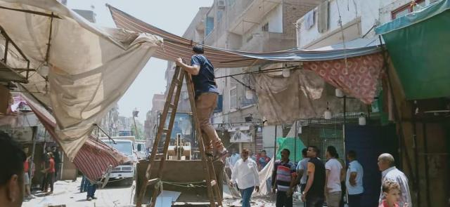 محافظه الجيزة رفع الباعه الجائلين ومفترشي الطريق العام ورفع