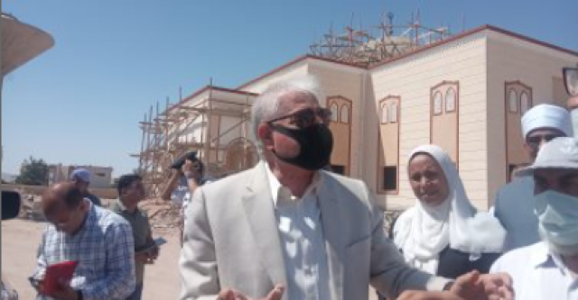 محافظ جنوب سيناء يتفقد أعمال إنشاء مسجد الروضة بتكلفة 11 مليون جنيه.. صور