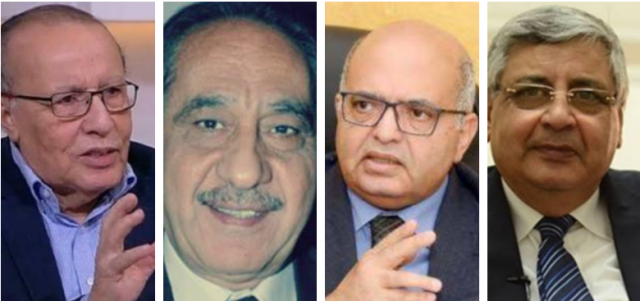 الدكتور محمد عوض تاج الدين والدكتور عصام المغازى والفنان محمد ابو داوود والمخرج محمد فاضل