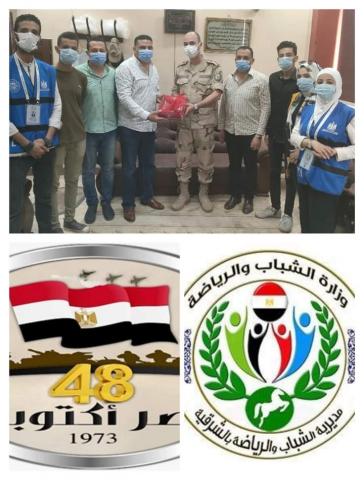 عبدالعظيم يهنئ المستشار العسكرى بالشرقية