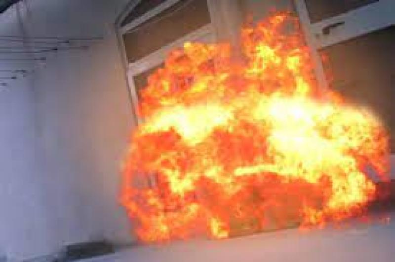 انفجار أسطوانة بوتاجاز  