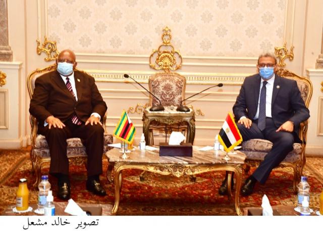 وكيل مجلس النواب يستقبل رئيس برلمان زيمباوي