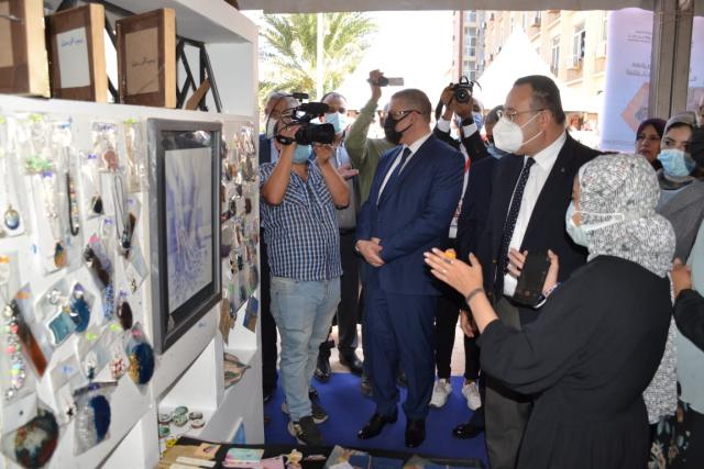 افتتاح معرض جامعة الإسكندرية للمنتجات التراثية والحرفية
