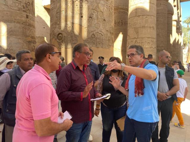 وزير السياحة يتابع التجهيزات النهائية لفعالية «الأقصر.. طريق الكباش»
