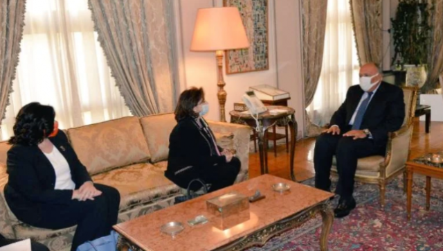 شكري يستقبل د.‎ سيما بحوث