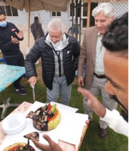 الاحتفال بعيد ميلاد حلمى طولان