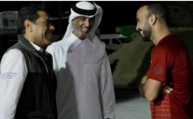 طارق قنديل ينشر صورا من مران الأهلي بحضور رئيس الأتحاد القطري