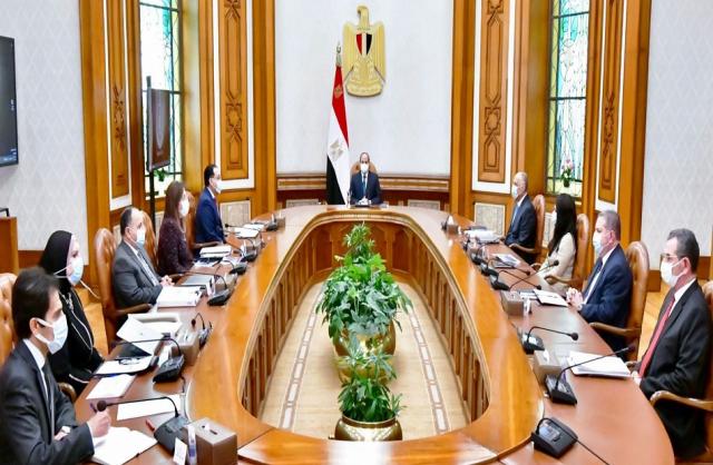 اجتماع الرئيس عبدالفتاح السيسي مع المجموعة الوزارية الاقتصادية