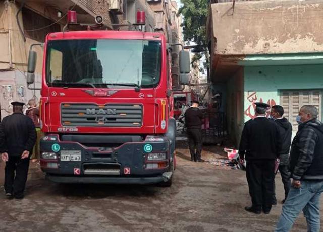 حريق داخل منزل بمدينة المنيا