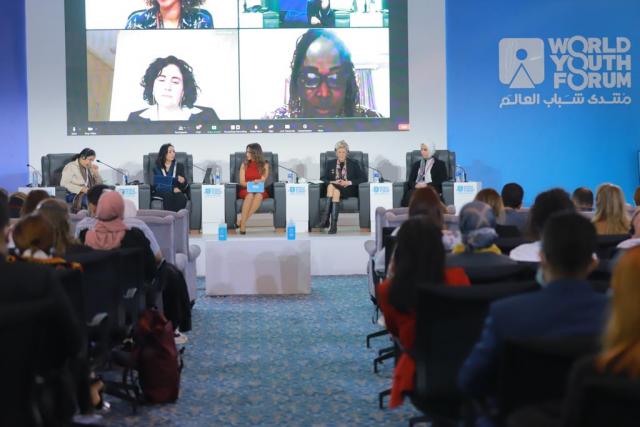 مايا مرسي تكشف جهود الدولة لحماية المرأة من العنف بمنتدى شباب العالم مايا مرسي تكشف جهود الدولة لحماية المرأة من العنف بمنتدى شباب العالم