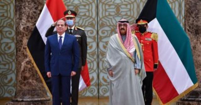 الرئيس السيسي يهنئ أمير الكويت بمناسبة الاحتفال بذكرى العيد القومى