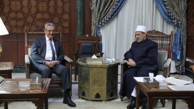 شيخ الازهر والسفير الجزائرى بالقاهرة 