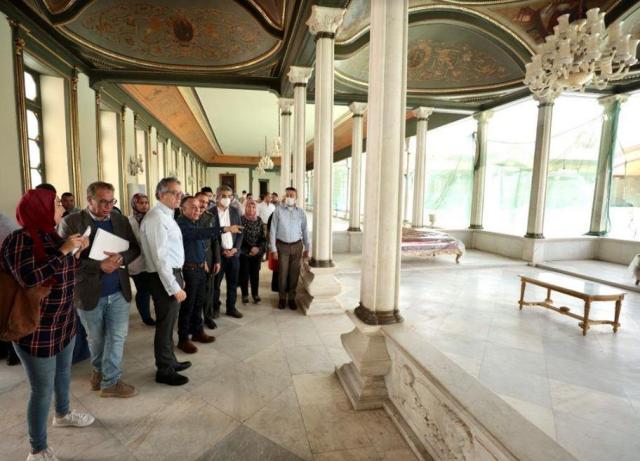 وزير السياحة يتفقد اللمسات النهائية لمشروع ترميم قصر محمد علي بشبرا