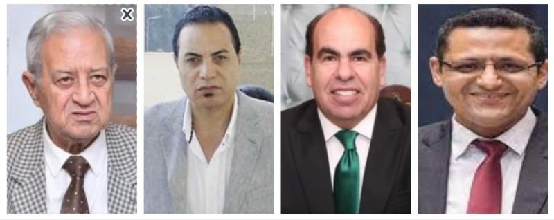 نقيب الصحفيين والنائب ياسرالهضيبى وجمال عبد الرحيم واللواء سفير نور