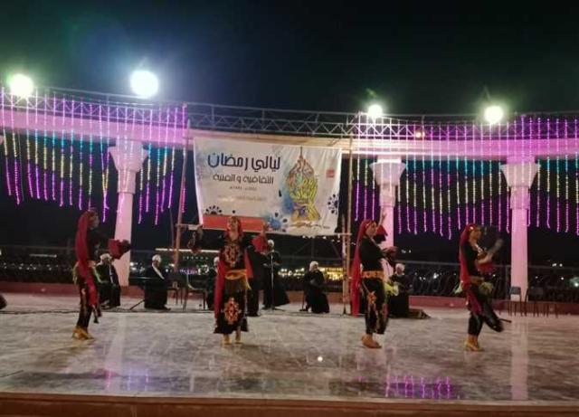 «ثقافة المنيا» تواصل سهراتها الرمضانية لليوم الثامن على المسرح المكشوف