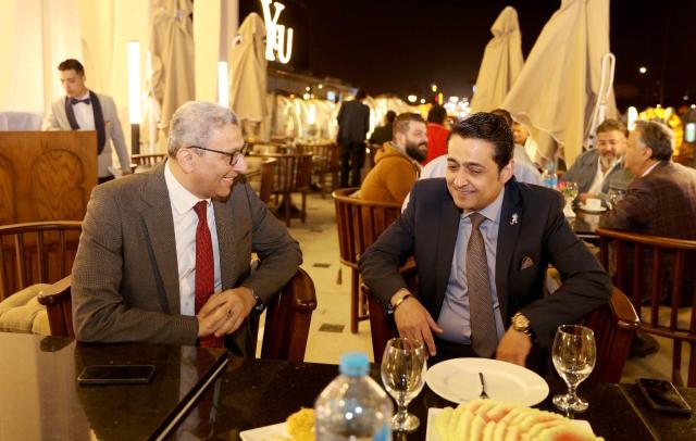 أعضاء مجلس النواب ونجوم الرياضة وفنانين يشاركون حفل إفطار رجل الأعمال أحمد أبو شرخ