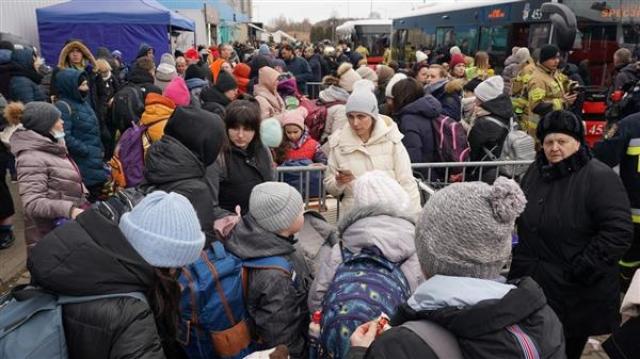 لاجئون أوكرانيون