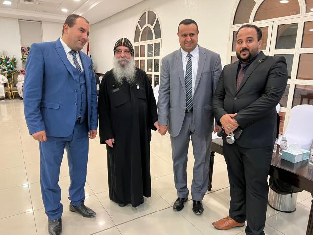  مساعد رئيس حزب الوفد يهنىء الكنيسة المصرية بالكويت بعيد القيامة