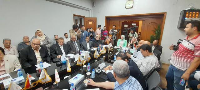 جانب من إجتماع تحالف الاحزاب المصرية 