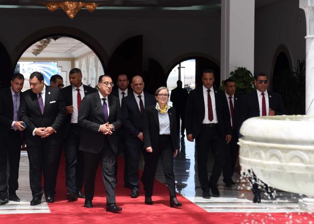 رئيسة الوزراء التونسية مع الدكتور مصطفى مدبولي