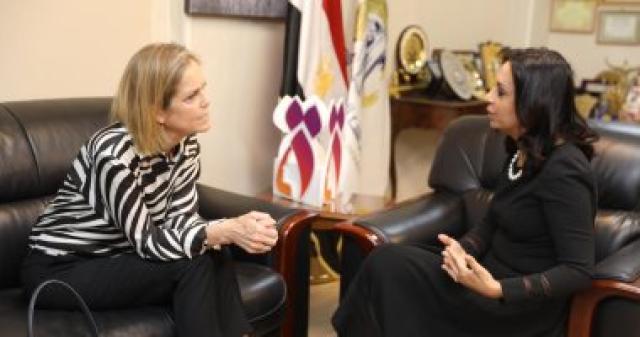 مايا مرسى وسفيرة النرويج