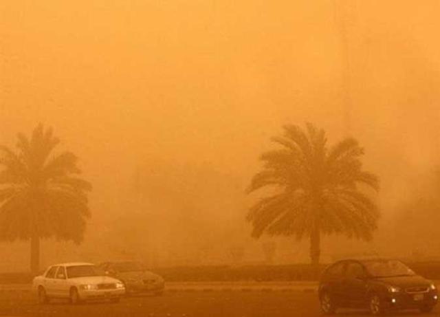 العاصفة الترابية في الكويت