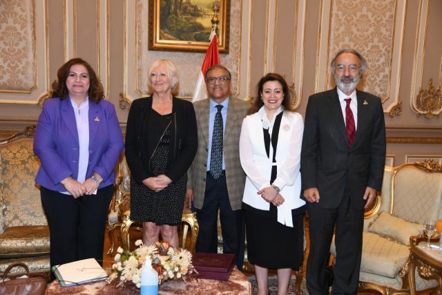 خارجية الشيوخ تستقبل وفد جمعية الصداقة الفرنسية المصرية