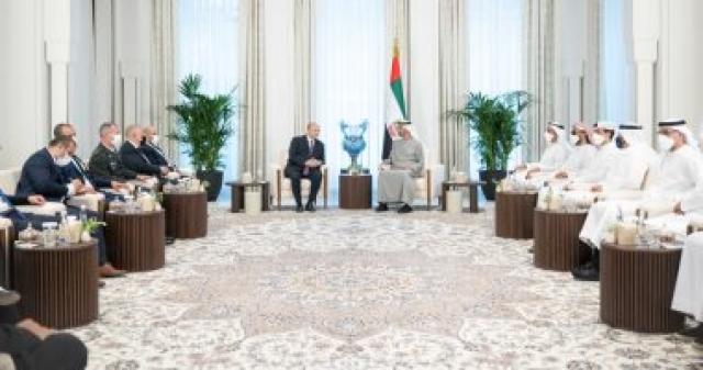 رئيس دولة الإمارات يستقبل رئيس الوزراء الإسرائيلى