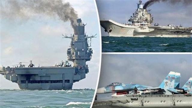سفن حربية وطايرات روسية