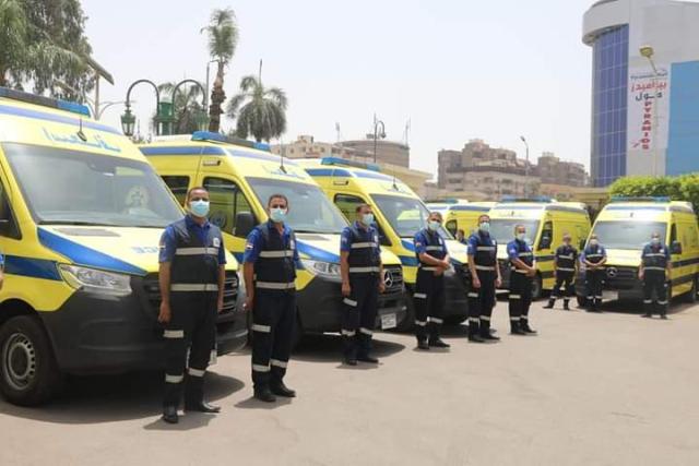 ٢٣ سيارة إسعاف مرسيدس تدخل الخدمة فى محافظة الجيزة ضمن مبادرة ”حياة كريمة”