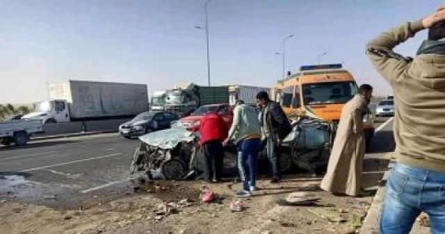 حادث تصادم سيارتين