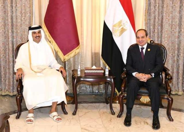 الرئيس السيسي و أمير قطر
