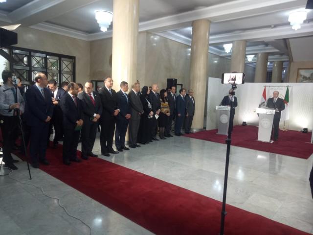 رئيسا وزراء مصر والجزائر 