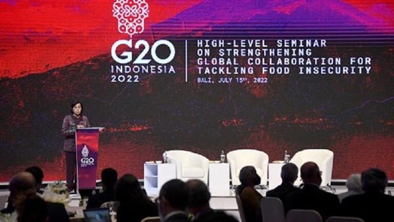 مجموعة العشرين خلال اجتماعهم في إندونيسيا