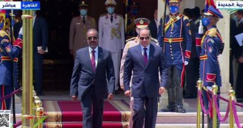 الرئيس عبد الفتاح السيسى ونظيره الصومالي