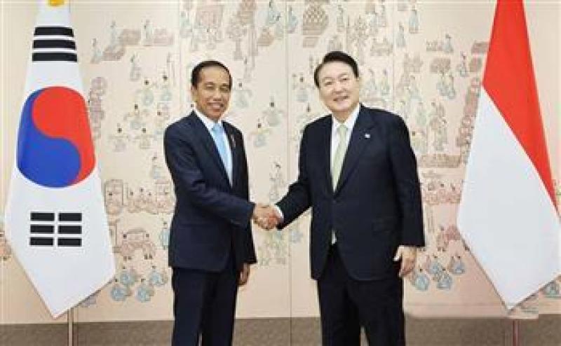 الرئيس الكوري الجنوبي و الإندونيسي جوكو ويدودو