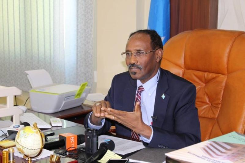 وزير المالية الصومالي عبد الرحمن دعالي بيلي