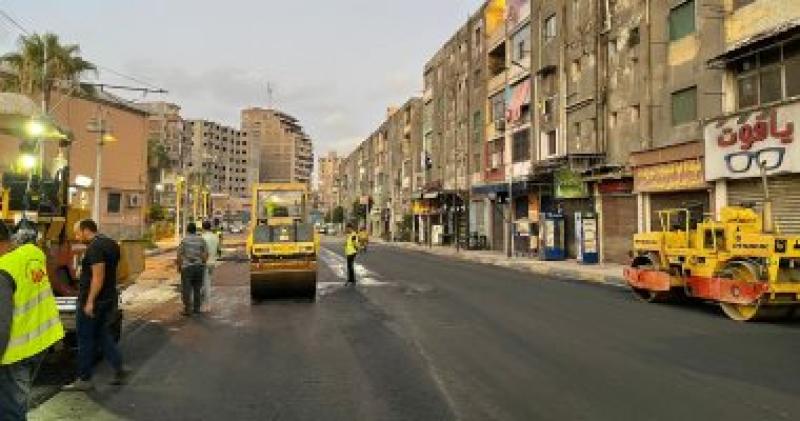 محافظة الإسكندرية: إنجاز 80 % من أعمال رصف 24 شارعا بحى غرب