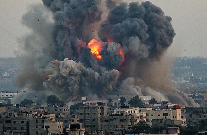 قصف الاحتلال الإسرائيلي لمناطق في غزة