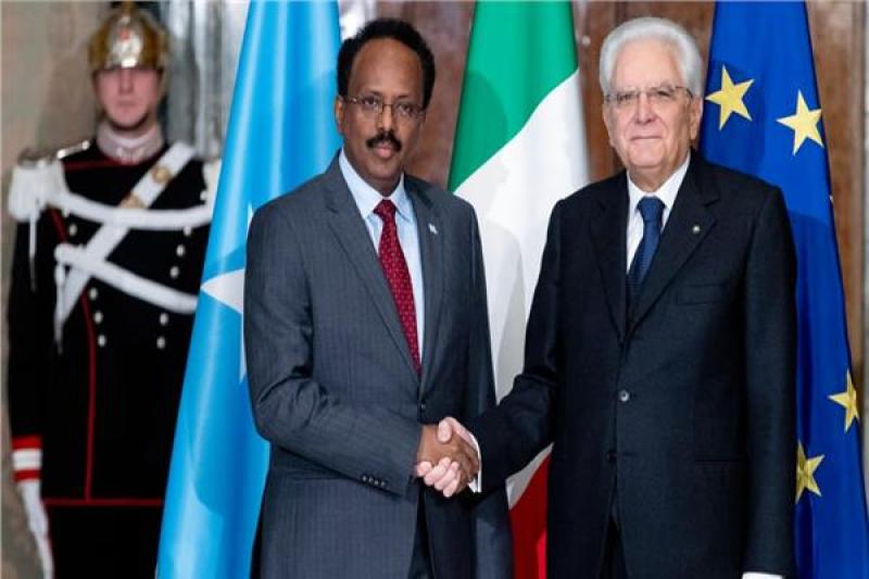 الرئيس الإيطالي ونظيره الصومالي