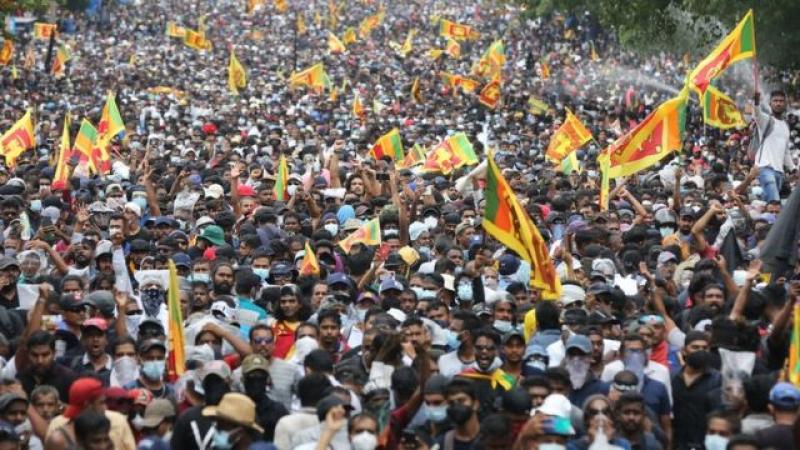 مظاهرات سريلانكا