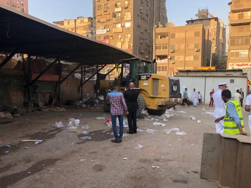 محافظة الجيزة تزيل سويقة الدقى العشوائية وتوفر محال بديلة للبائعين