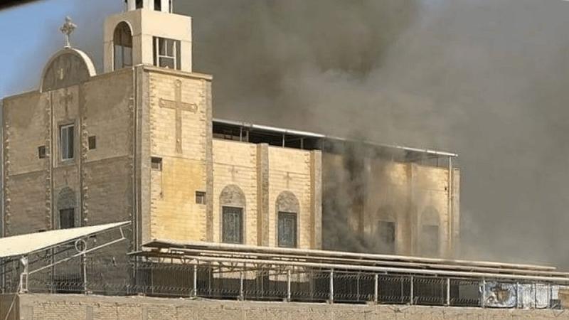 حريق كنيسة الأنبا بيشوي