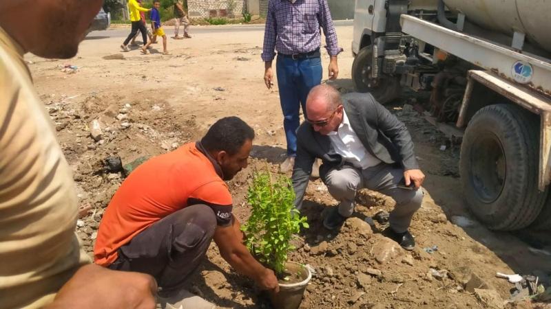 محافظ المنيا يتابع جهود الوحدات المحلية في تنفيذ المبادرة الرئاسية لزراعة 100 مليون شجرة