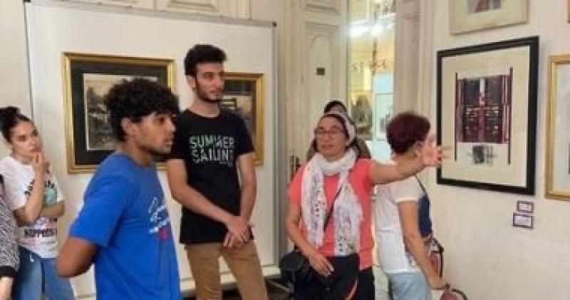 طلاب التدريب الصيفى فى زيارة لكلية الفنون الجميلة الإسكندرية