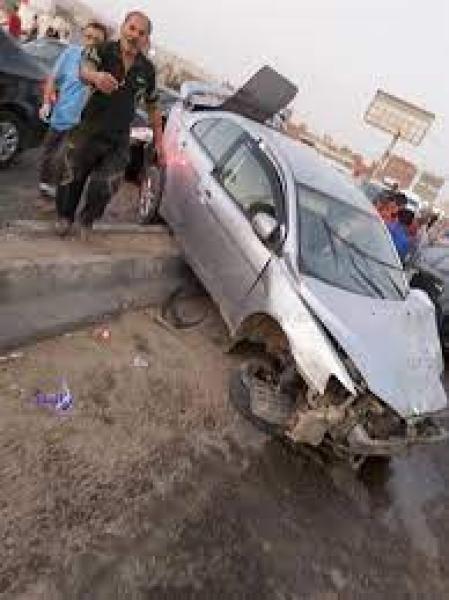 إصابة شخصين إثر انقلاب سيارة على طريق حسب الله الكفراوي في المعادي
